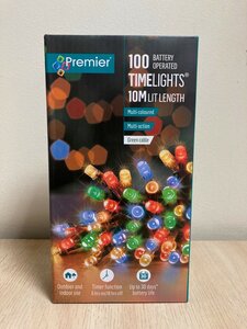 100 Battery Operated Timelights Multicoloured