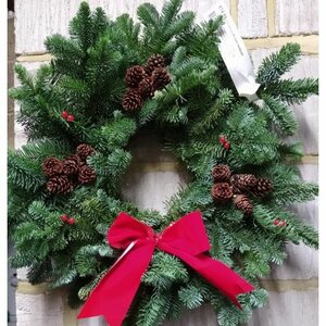 Christmas Wreath Medium Festive Red