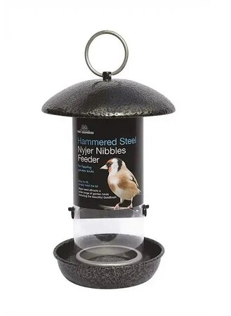 Hammered Steel Nyjer Seed Feeder