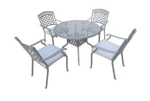 Pescara 4 Seat Set Charcoal